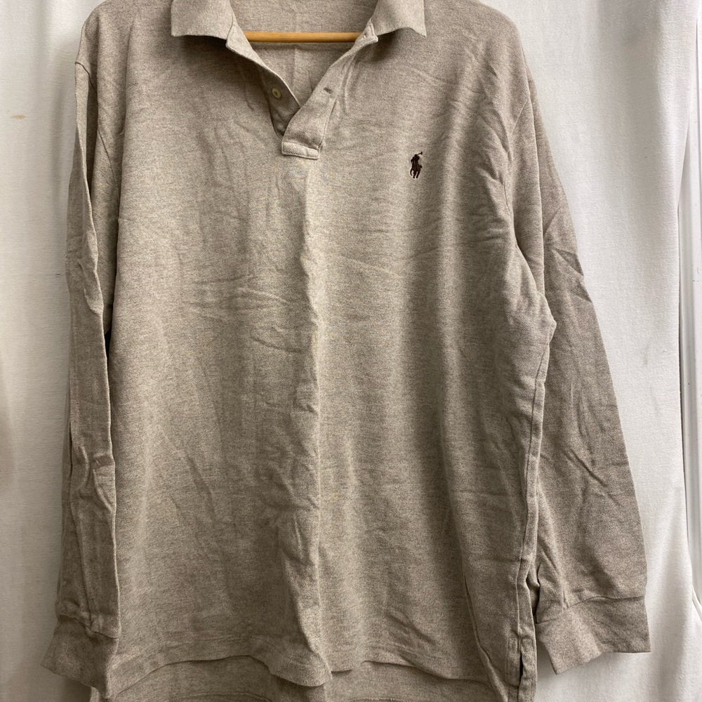 Polo by Ralph Lauren Men's Gray Long Sleeve Shirt